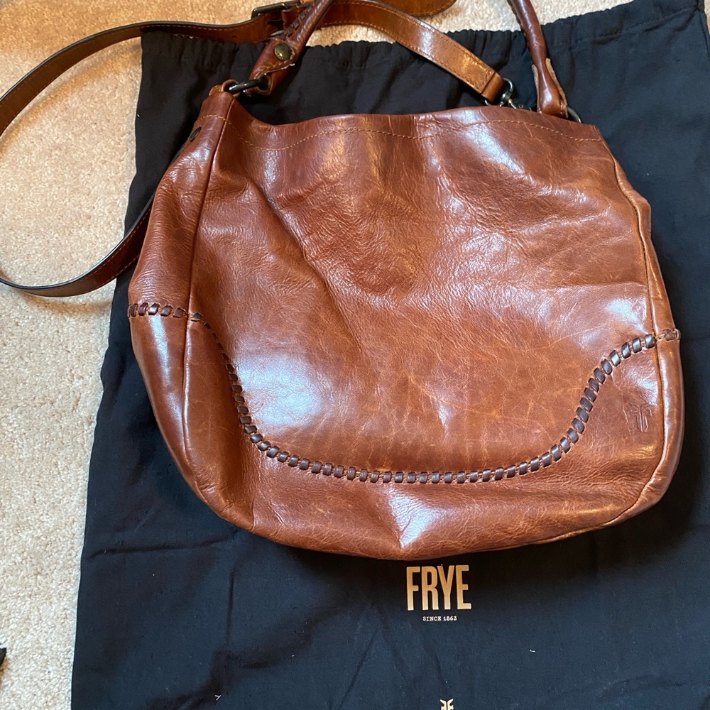 Frye Melissa Whipstitch Leather Hobo